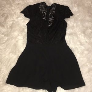 Black Bebe Romper